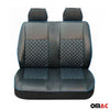 Seat covers protective covers for VW T5 T6 Transporter faux leather black blue 2+1
