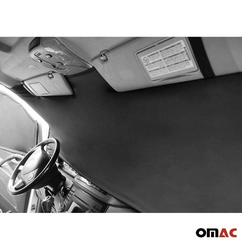 Frontscheibe Gardinen Maß Vorhänge für Renault Trafic 2001-2014 Schwarz 3tlg