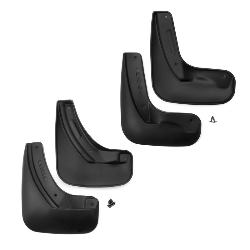 Schmutzfänger Kotflügel für Skoda Octavia 2012-2020 Kunststoff Schwarz 4tlg