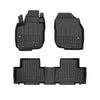 OMAC Gummi Fußmatten für Toyota RAV4 2005-2012 Premium TPE Automatten Schwarz 4x