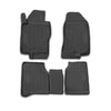 OMAC rubber mats floor mats for Nissan Navara 2010-2015 TPE car mats black 4x