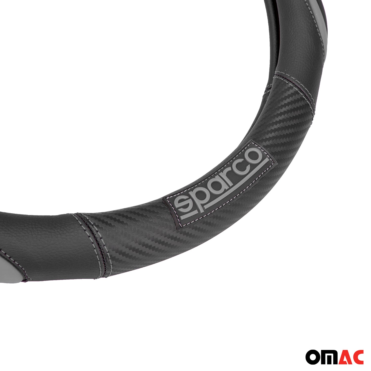 SPARCO Lenkradbezüge Lenkradschoner Lenkradschutz Grau Schwarz Gummi ø37-38 cm