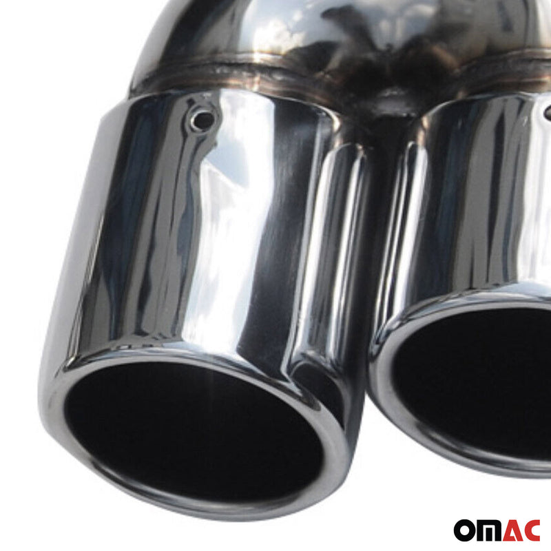 Auspuffblende Endrohr für Mercedes S Klasse W221 2005-2013 Stahl Chrom 60mm 2x