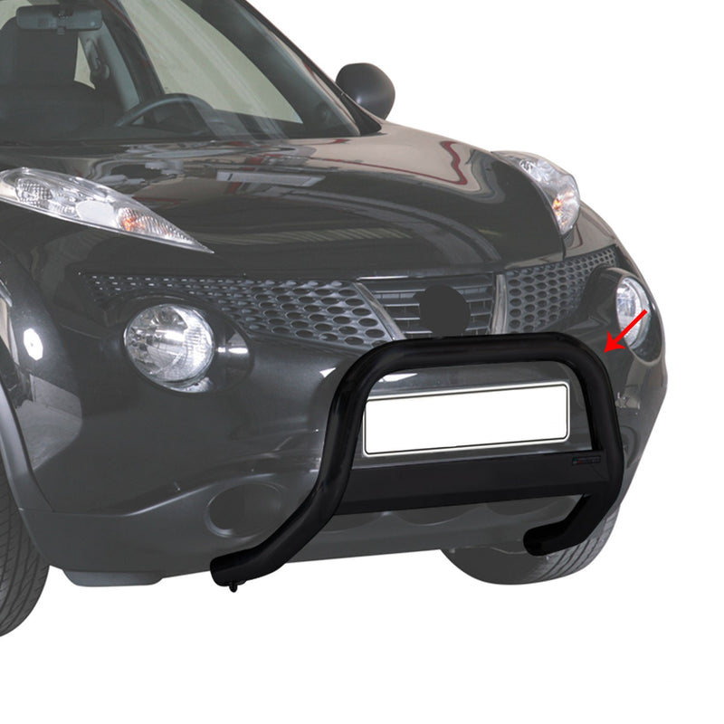 Frontbügel Frontschutzbügel für Nissan Juke 2010-2024 ø63mm Stahl Schwarz Schutz