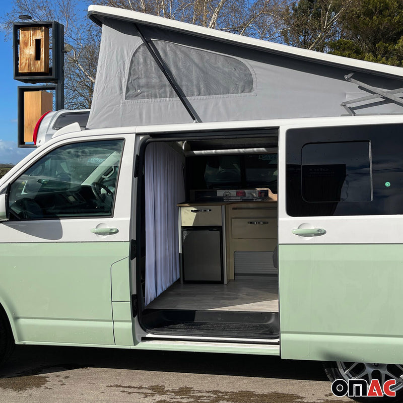 Fahrerhaus Führerhaus Maß Gardinen für VW Transporter T3 T4 L1 L2 Grau