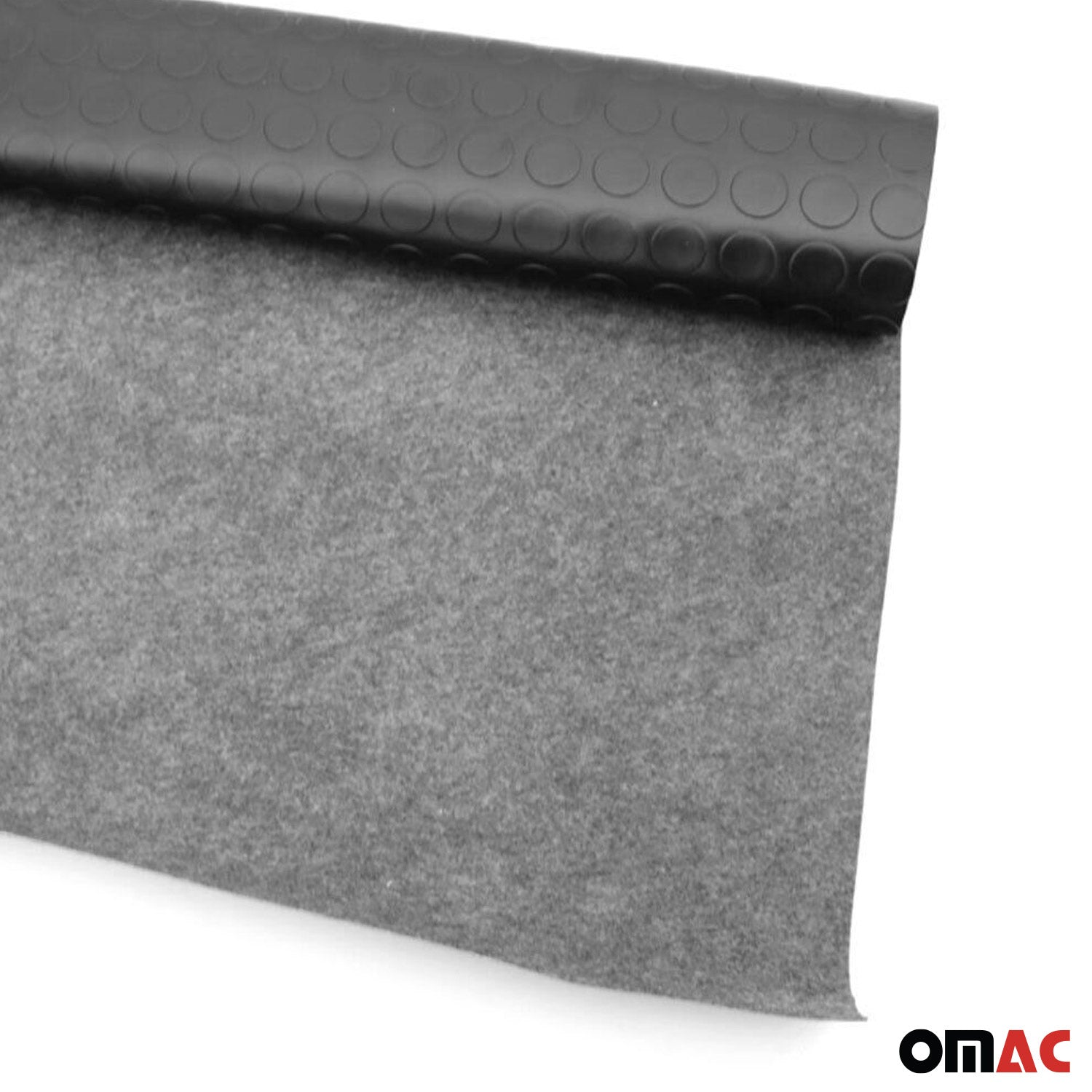 Antirutschmatte Bodenbelag Fußmatte Runde Optik 100 x 200 cm Schwarz