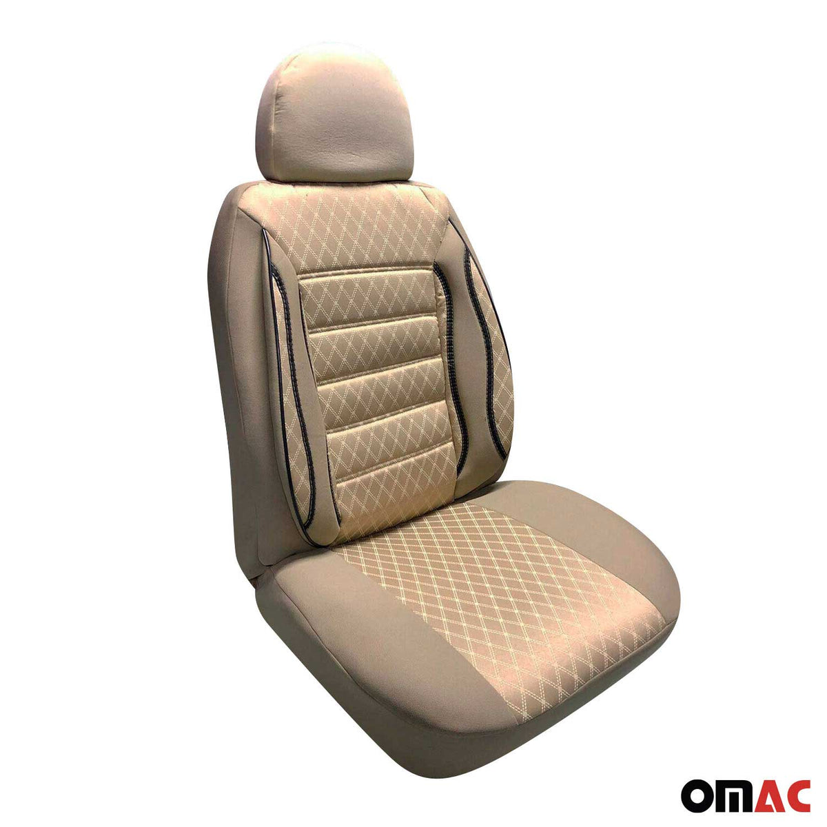 Sitzbezüge Schonbezüge Sitzschoner für Fiat Ducato 2014-2024 Beige 1 Sitz