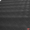 Anti-slip mat car rubber mat floor covering checker plate look 500x200cm black 1x