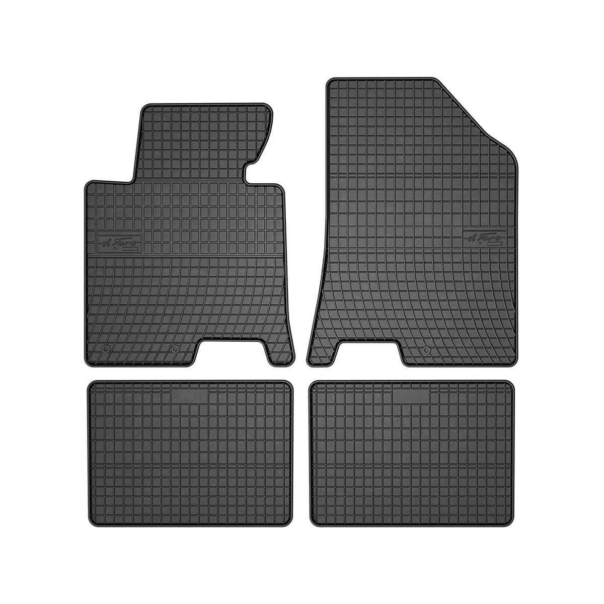 OMAC Gummi Fußmatten für Hyundai i40 2011-2019 Automatten Gummi Schwarz 4tlg