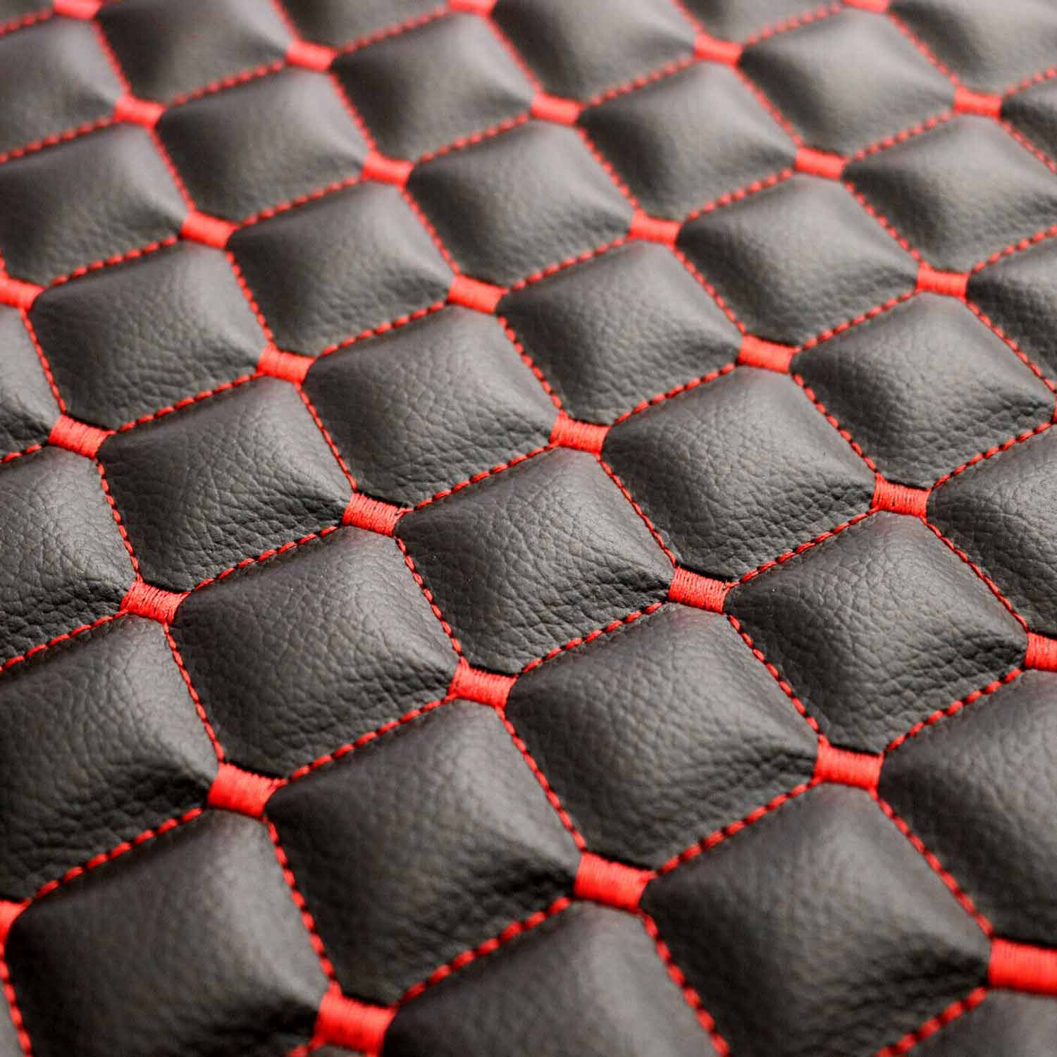 Schonbezug Sitzauflage für Volvo XC40 XC60 XC90 C40 850 Kunstleder Schwarz Rot