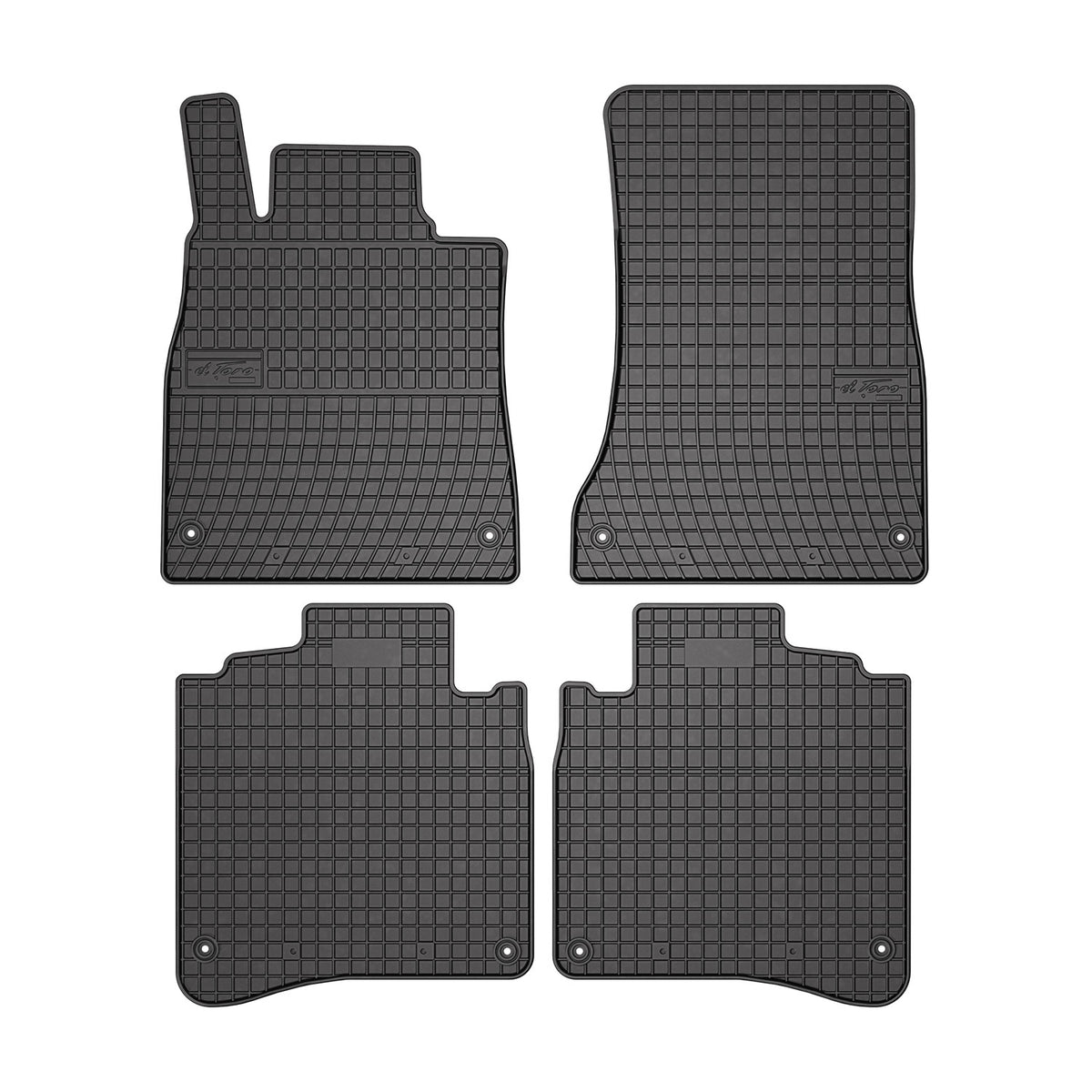 OMAC Gummi Fußmatten für Mercedes S Klasse W222 2013-2020 Automatten Schwarz 4x