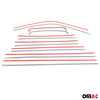 Fensterleisten Zierleisten für VW Caravelle T6 2015-2024 Kurzer Edelstahl 14tlg