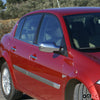 Spiegelkappen Spiegelabdeckung für Renault Megane 2002-2009 Chrom ABS Silber
